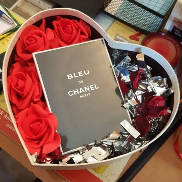 Bleu De Chanel Perfume with Flowers