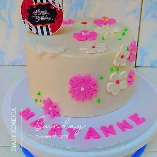 Floral Birthday Cake