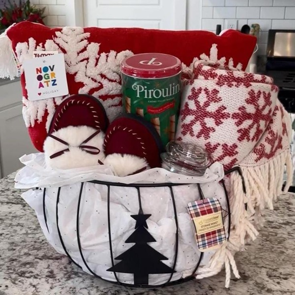 A Red Christmas hamper