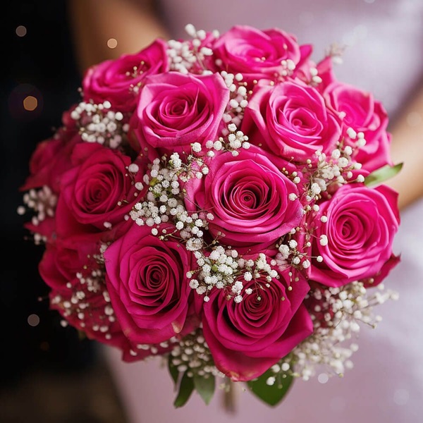 Pinky pink flower bouquet